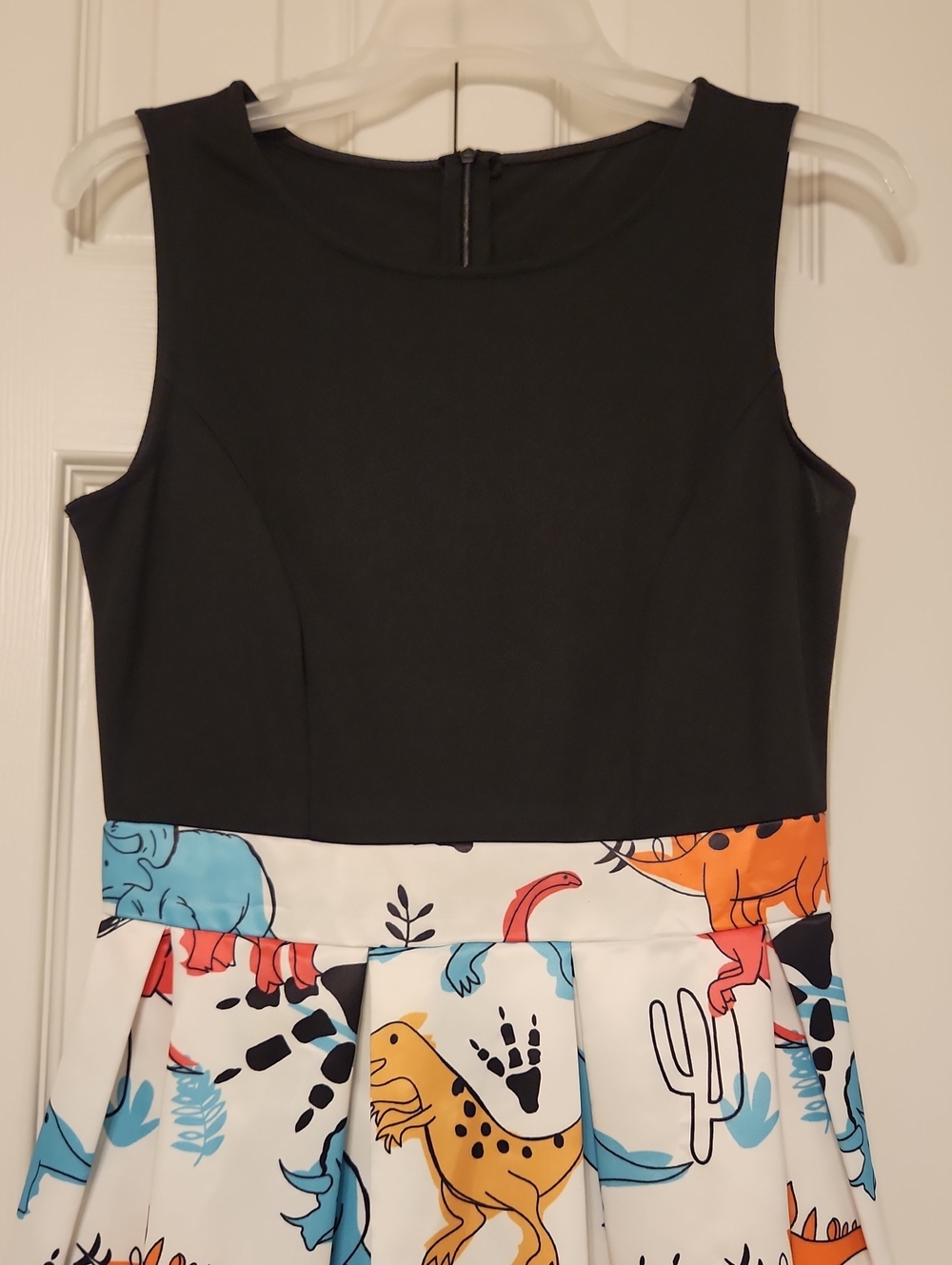 Black Bodice Womens Novelty Dress Dinosaur Print Skirt - Dress Lily- Dressfo - Picture 2 of 10